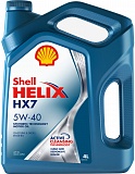 Масло моторное Shell Helix  HX7 5W-40 (4л)