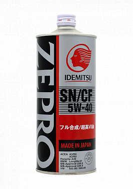 Масло моторное Idemitsu ZEPRO EURO SPEC 5W-40 (SN/CF) F-S синт. (1L)