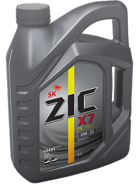 Масло моторное ZIC X7 FE 0W-30 синт. SN (4 л) 