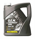 Масло моторное MANNOL O.E.M. Chevrolet Opel 5W-30 SN/CF синт. (4L)