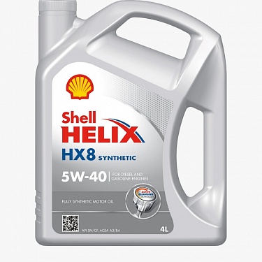 Масло моторное Shell Helix  HX8 Synthetic 5W-40 (4л)